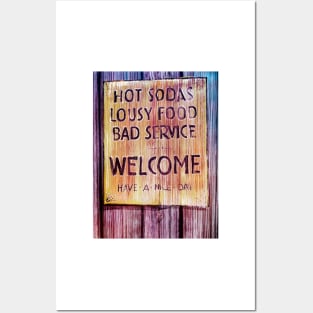 Welcome Have a Nice Day Sign Posters and Art